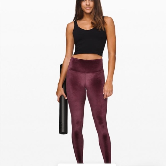lululemon athletica Pants - Lululemon velvet leggings size 4